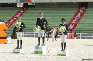 Podium 1st Jumping test event at d'Ornano Stadium - 25 June 2014 - ©PSV Photos