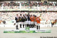 Team Podium -  Eventing - ©Comité d'Organisation Normandie 2014